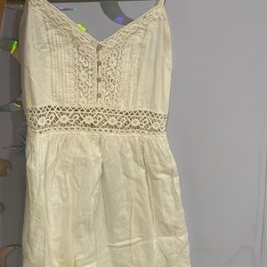 White sun dress from Abercrombie and Fitch!